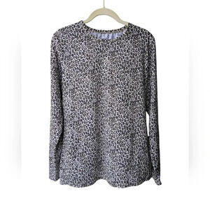 ClimateRight Women's Dry Fit Stretchy Long Sleeve Animal Print Sporty Tunic, L